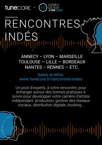 Visuel Rencontres Indés TuneCore Visuel Rencontres Indés TuneCore