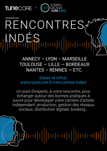 Visuel Rencontres Indés TuneCore Visuel Rencontres Indés TuneCore