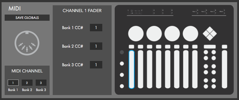 Keith McMillen Instruments K-Mix : MIDI mapping