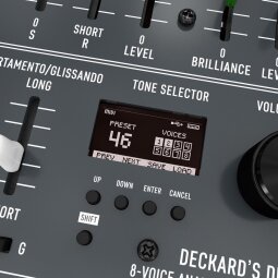 Sputnik Modular Deckard’s Dream : DECKARD'S DREAM 8 VOICE ANALOGUE SYNTHESIZER screen Sputnik Modular Deckard’s Dream : DECKARD'S DREAM 8 VOICE ANALOGUE SYNTHESIZER screen