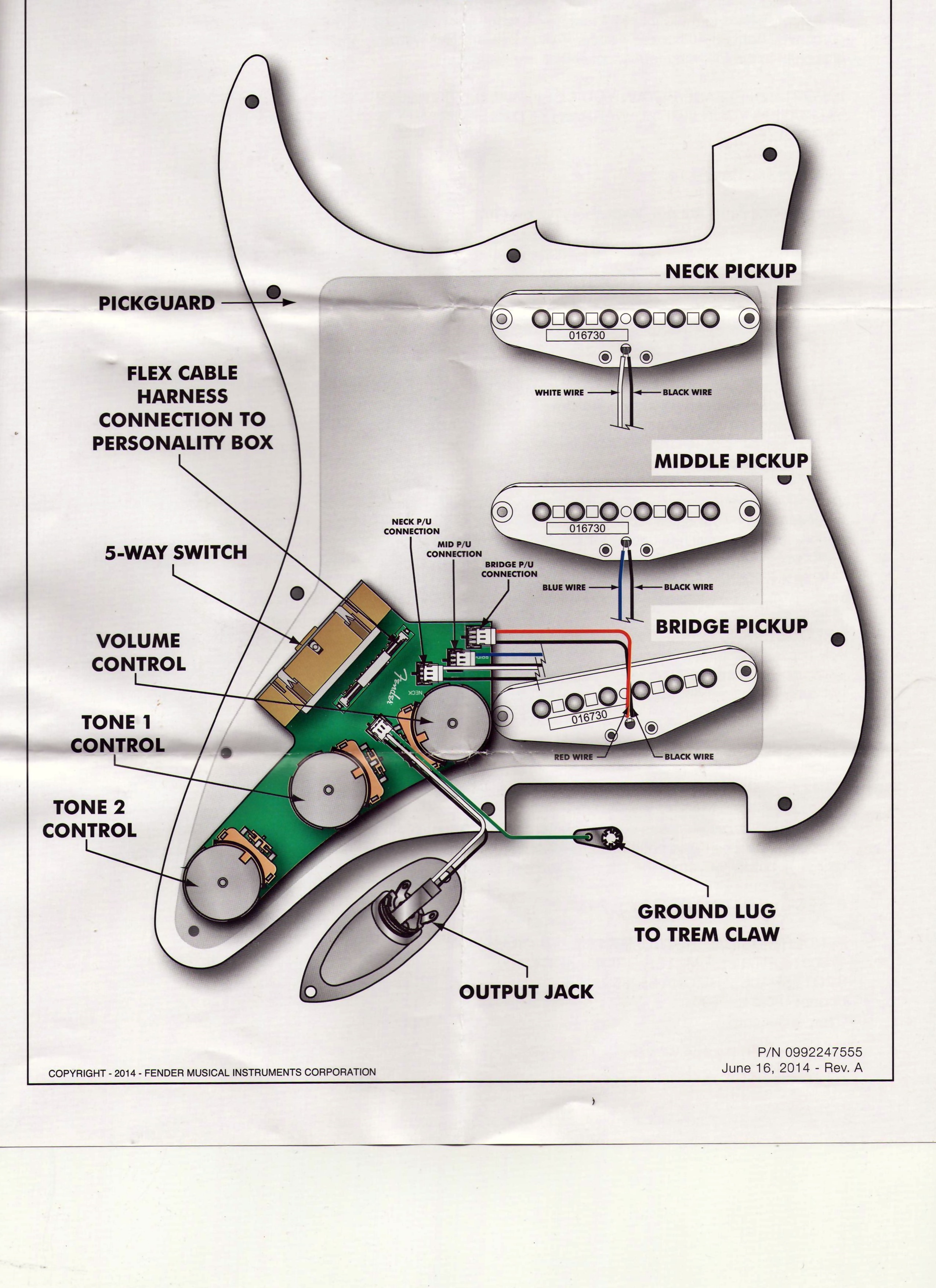 Fender Select Solderless Stratocaster Pickup Set