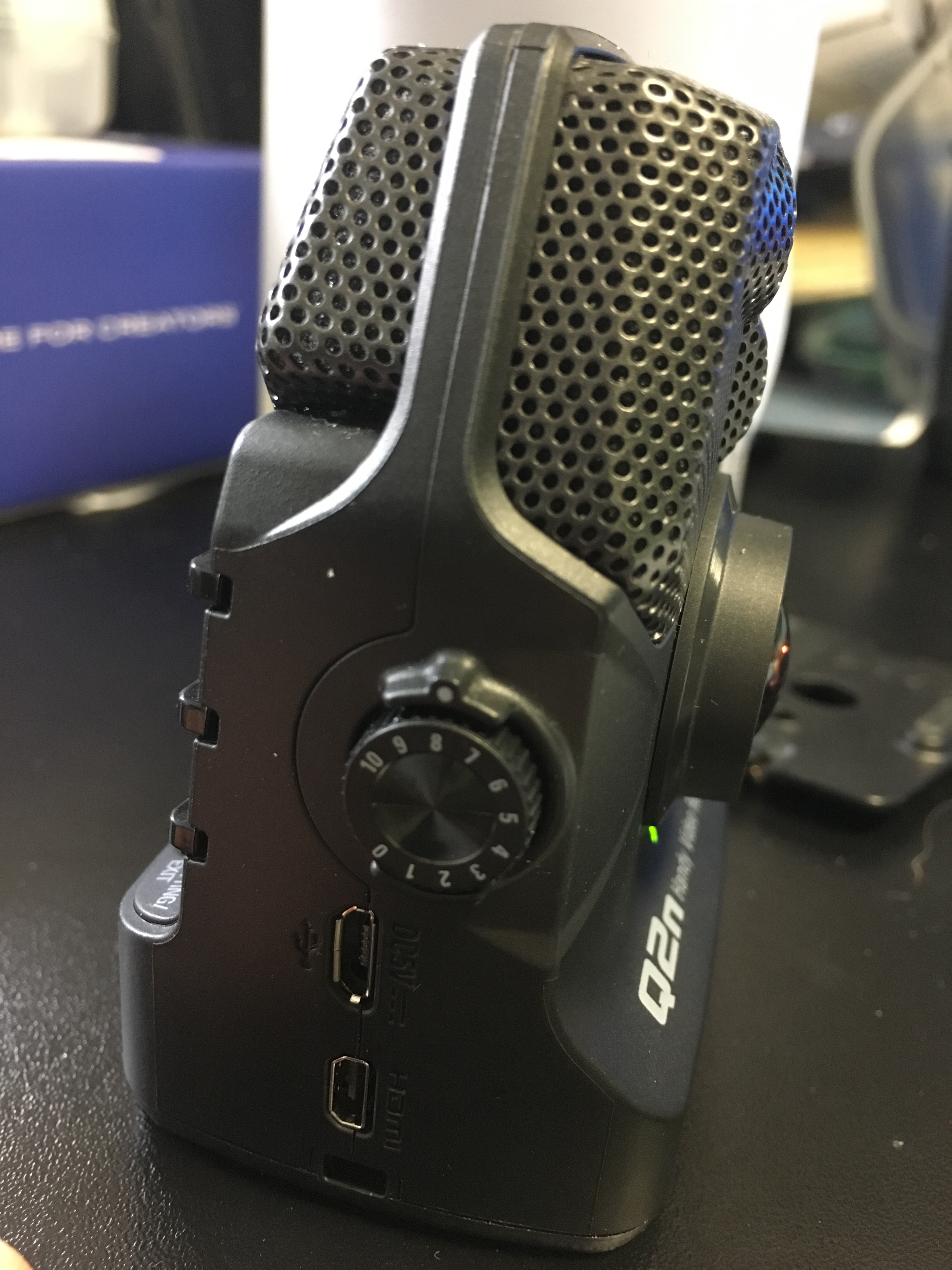 Zoom Q2n : Molette de gin sur le Zoom Q2n