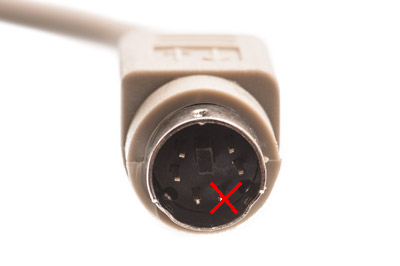 PS2 Male Male Keyboard Mouse Cable 10ft Front