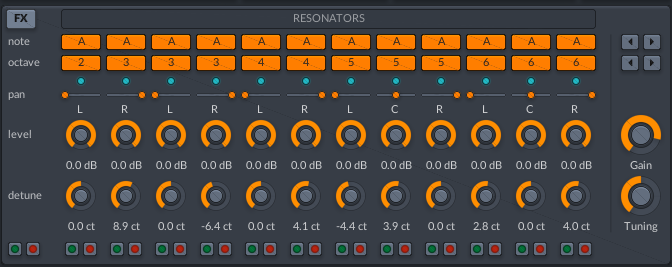 lmdsp Superchord : R&eacute;sonateurs