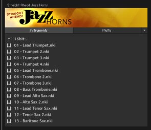 Impact Soundworks Straight Ahead Jazz Horns : patches instruments Impact Soundworks Straight Ahead Jazz Horns : patches instruments