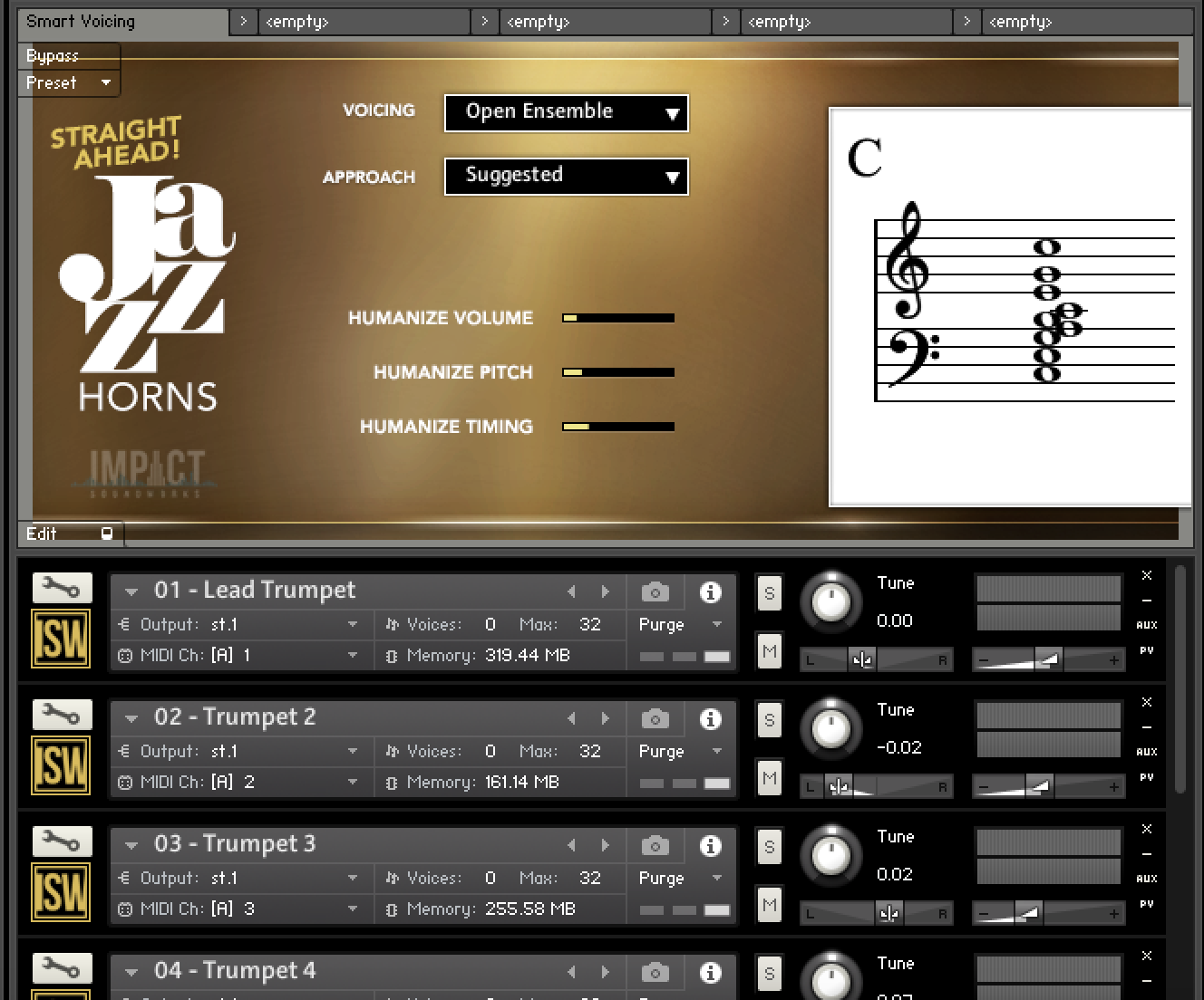 Impact Soundworks Straight Ahead Jazz Horns : multismartvoicing