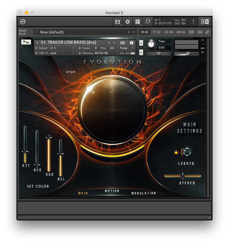 evolution atlantica orange