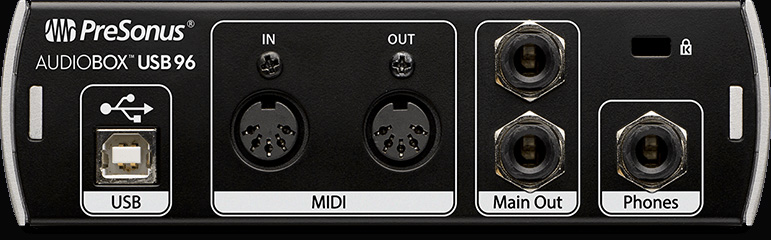 audiobox usb 96 Rear