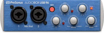 presonus audiobox usb 96 front big
