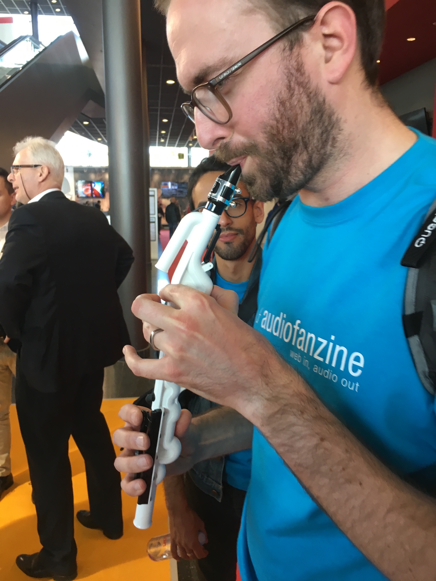 Yamaha Venova YVS-100 : Red Led with Venova YVS-100 @ Musikmesse 2017