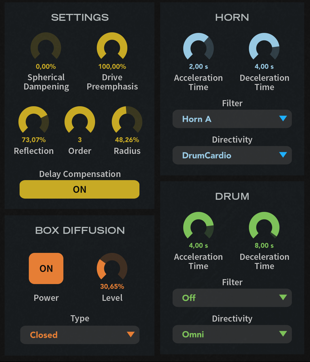 UVI Rotary : Advanced settings