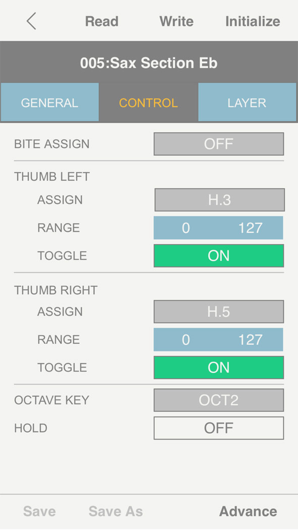 aerophone editor 04edt control gal