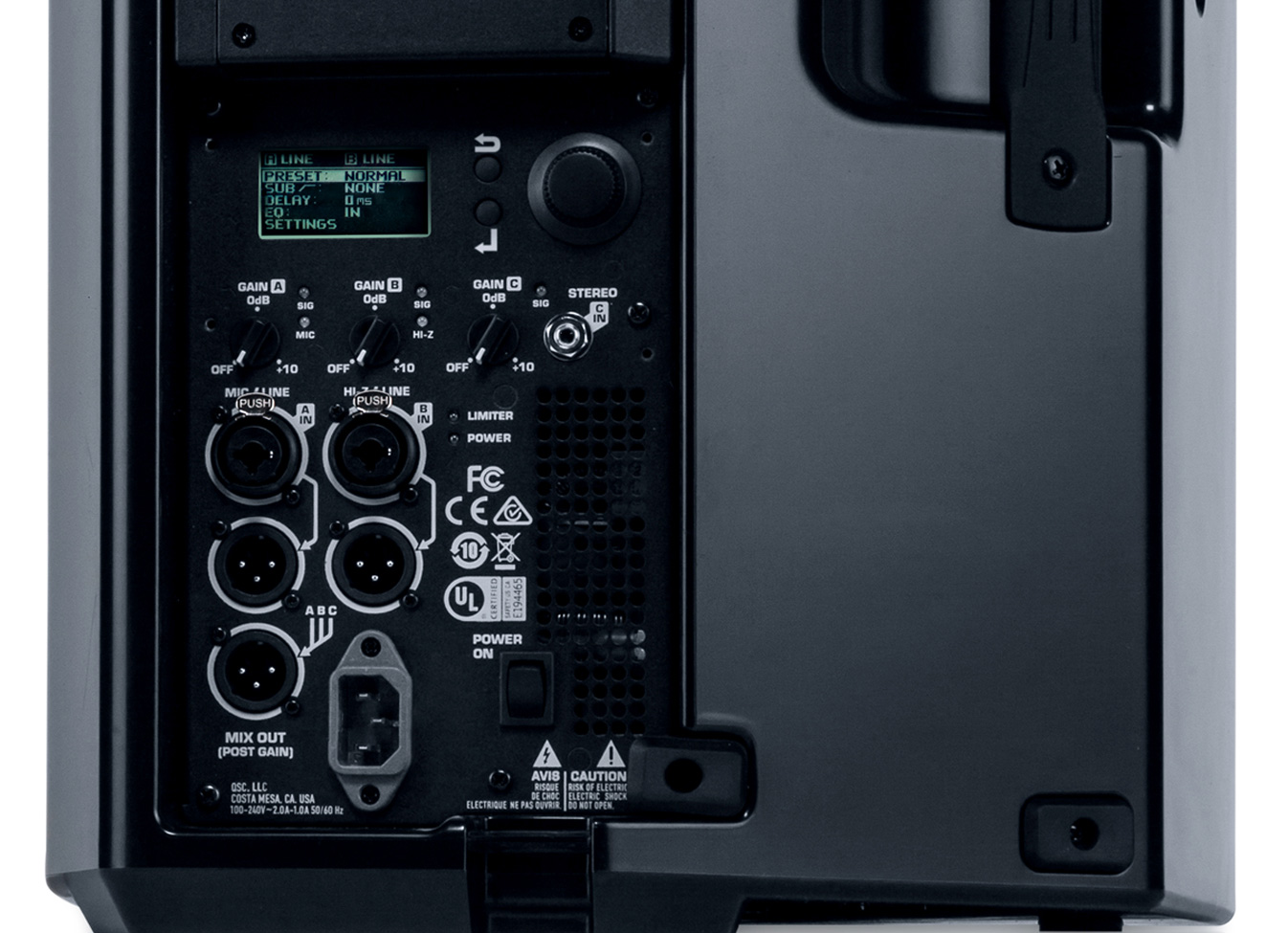 QSC K12.2 : k212back close up banner