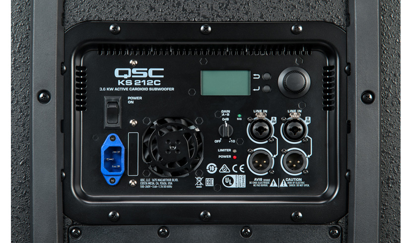 QSC KS212C : KS212C Rear close