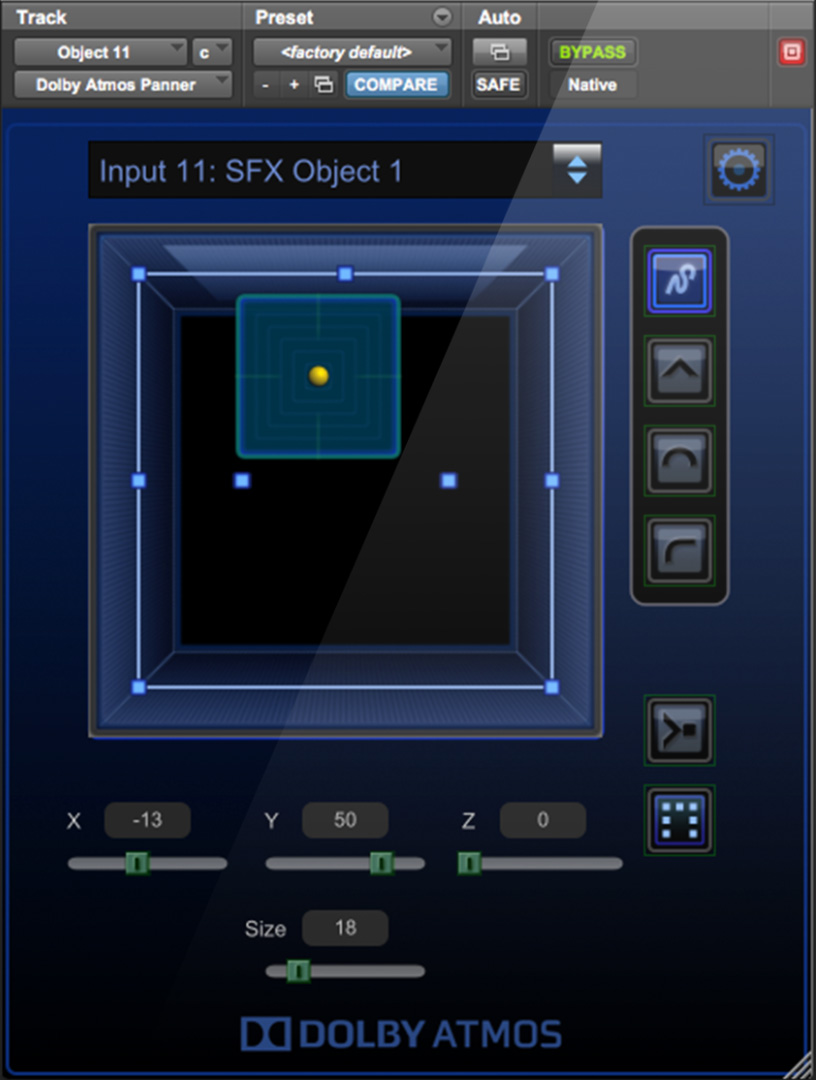Dolby Atmos Mastering Suite : SFX