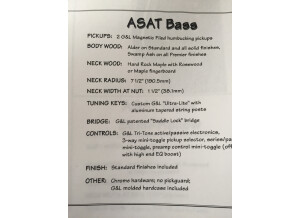 G&L ASAT Bass (2133)