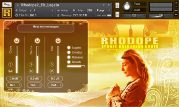 Rhodope2 Legato GUI