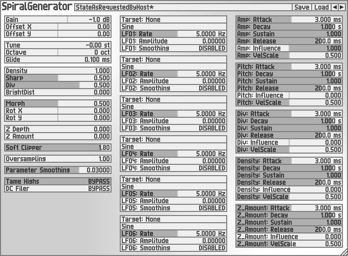 Spiral Generator GUI