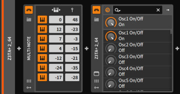 Bitwig Bitwig Studio 2 : multinote Bitwig Bitwig Studio 2 : multinote