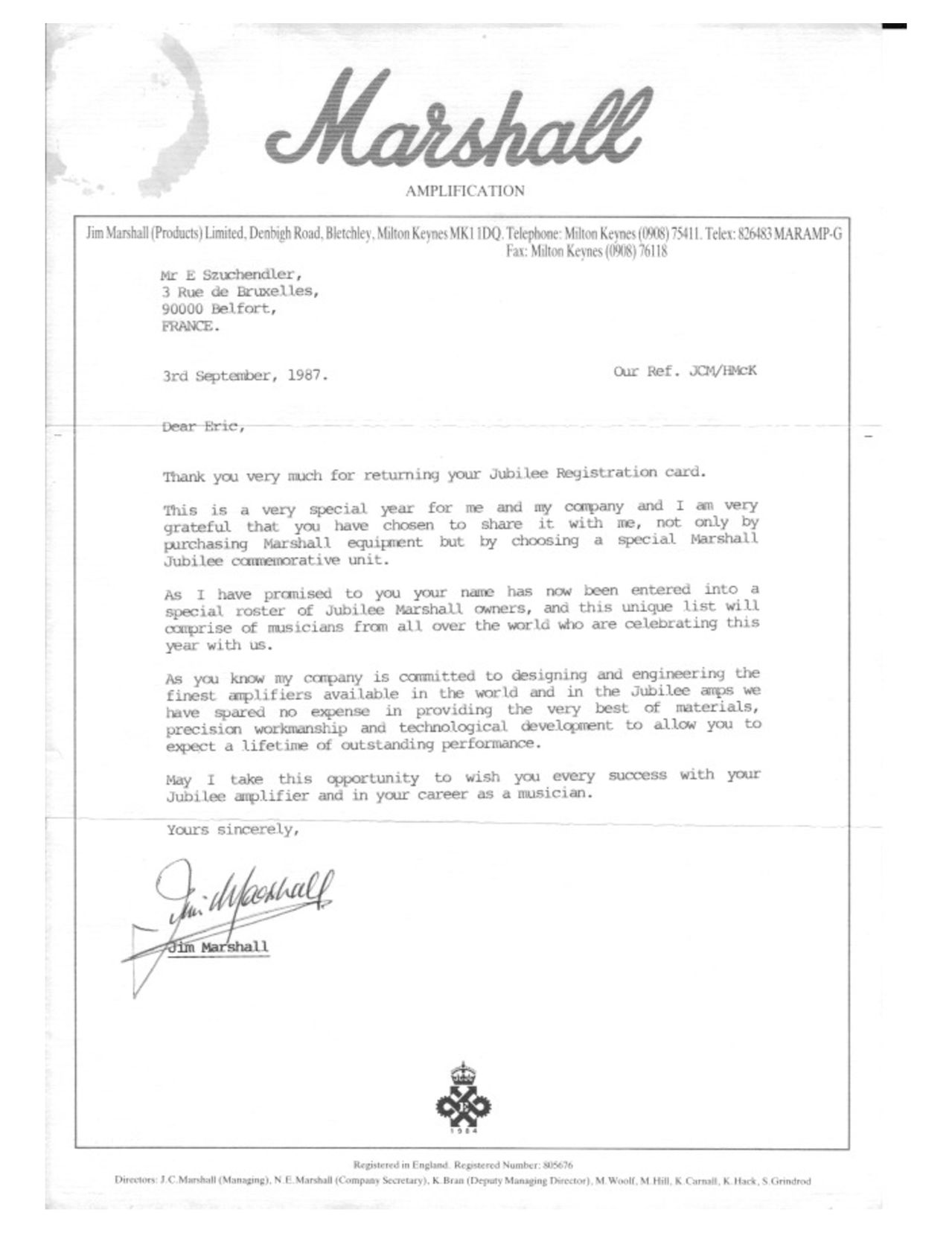 Marshall 2550 Silver Jubilee [1987]