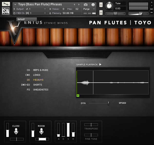 Ventus Pan Flutes GUI 2