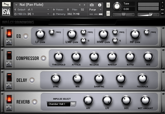Ventus Pan Flutes GUI FX