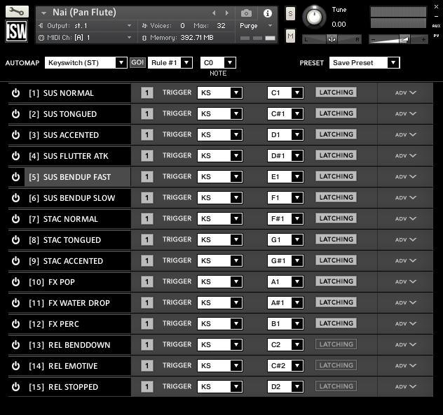 Ventus Pan Flutes GUI KS
