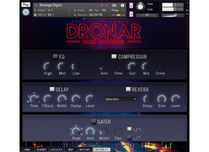 Dronar Dark Synthesis GUI Master FX