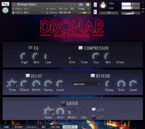 Dronar Dark Synthesis GUI Master FX