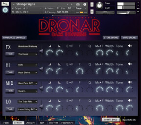 Dronar Dark Synthesis GUI FX