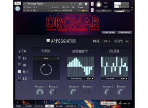 Dronar Dark Synthesis GUI Arp