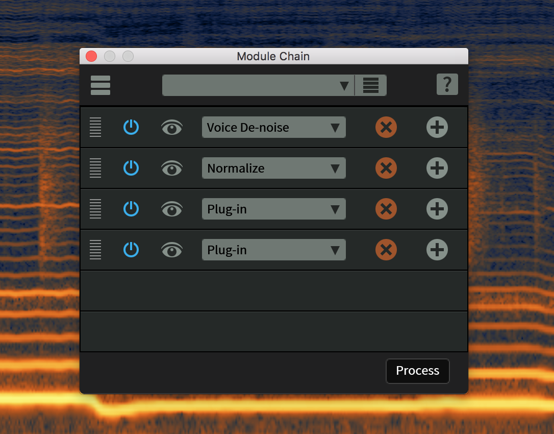 iZotope RX 6 Standard : chainer