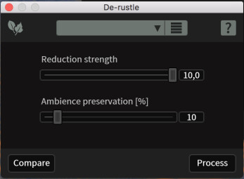 iZotope RX 6 Advanced : derustle iZotope RX 6 Advanced : derustle