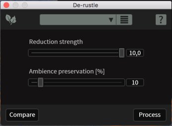 iZotope RX 6 Advanced : derustle iZotope RX 6 Advanced : derustle
