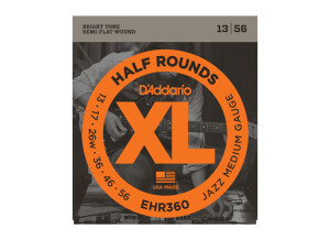 D'Addario XL Half Rounds Electric Strings