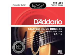 D'Addario EXP Coated 80/20 Bronze Wound Acoustic Guitar