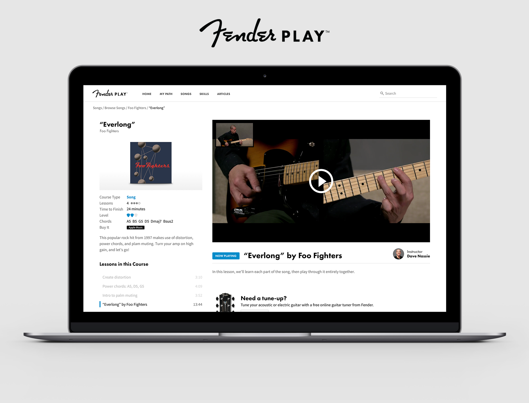 fender play desktop course everlong laptop