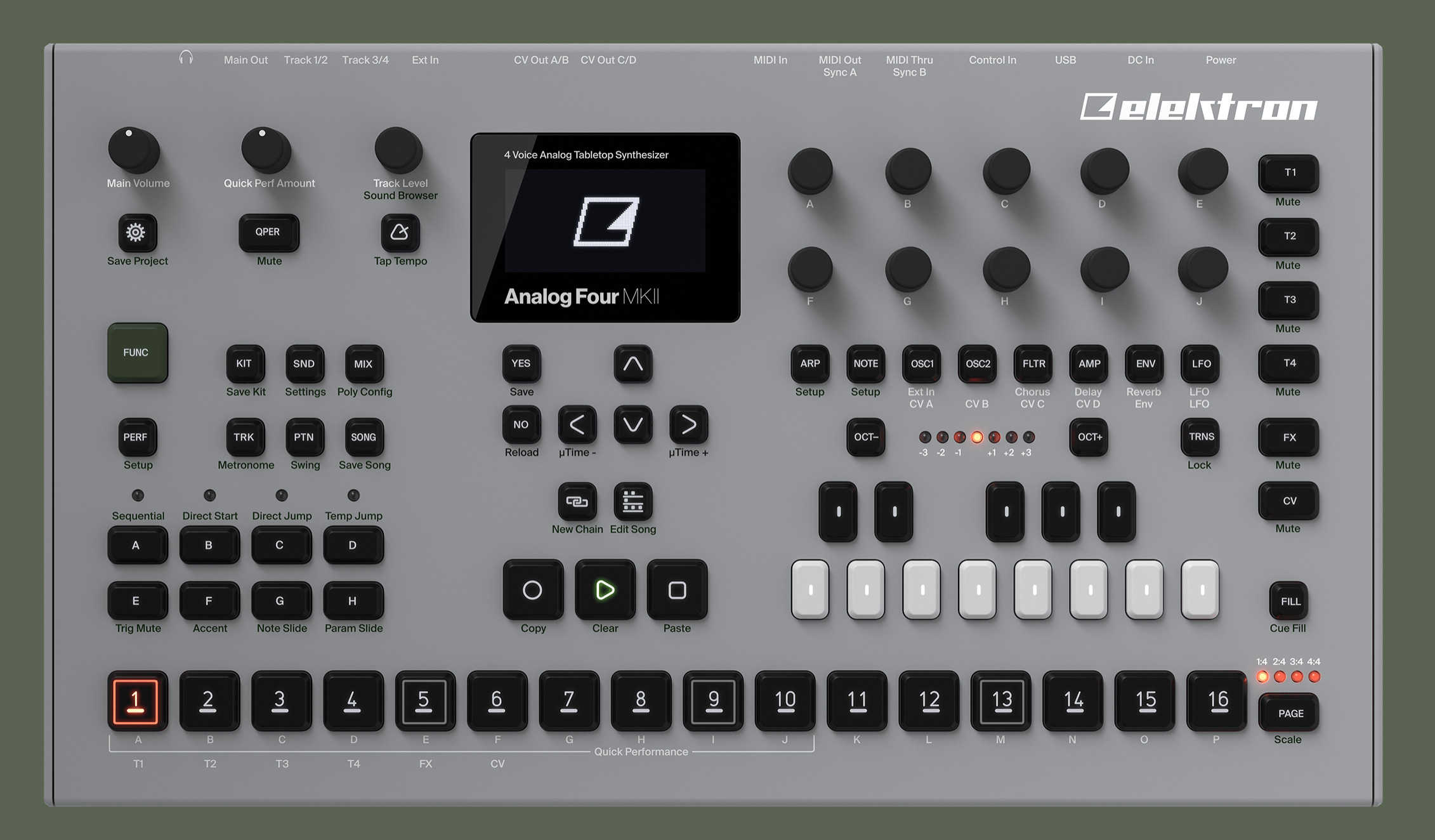 Elektron Analog Four MKII : Analog Four mkII Front