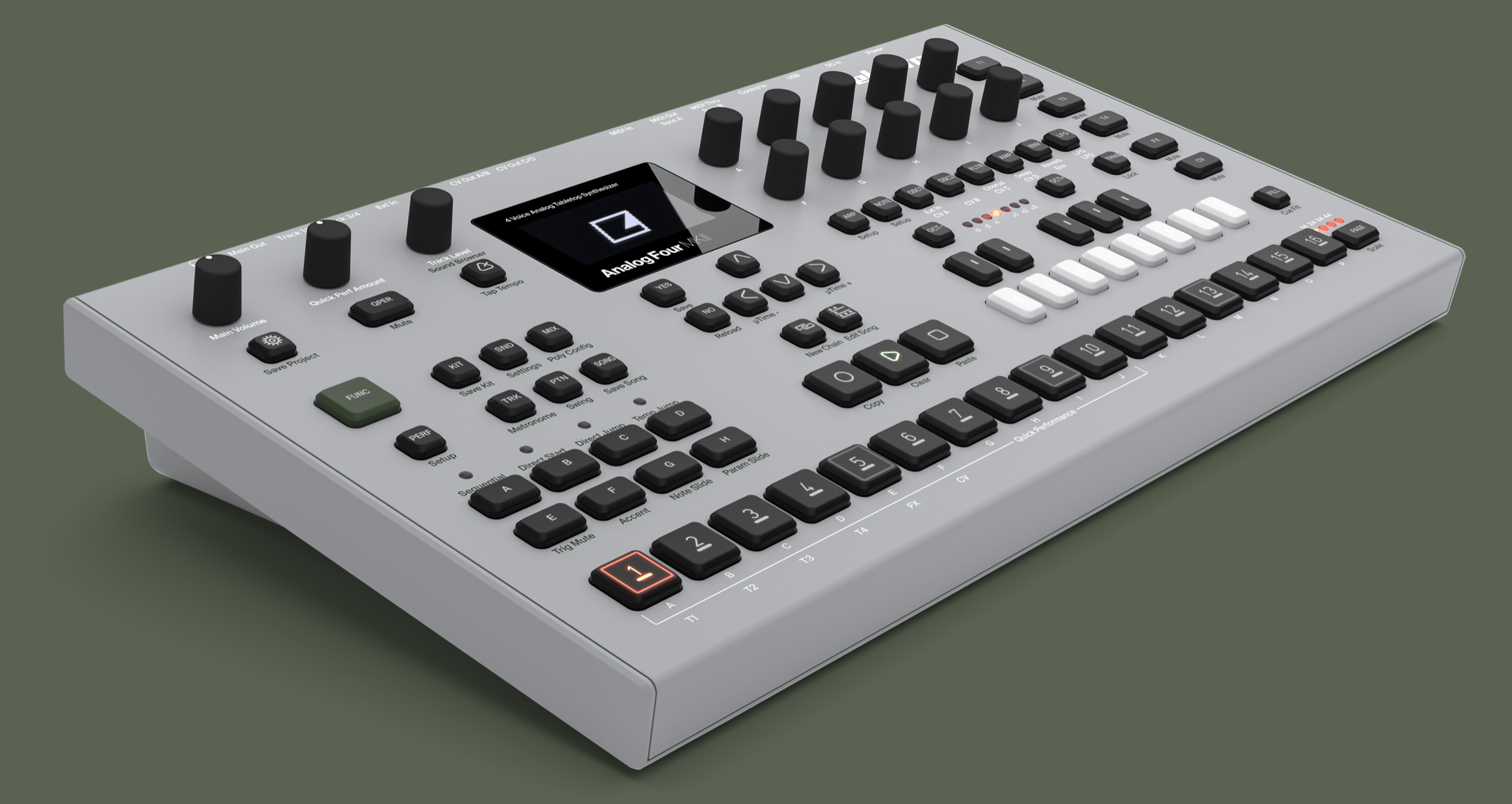 Elektron Analog Four MKII : Analog Four mkII angle