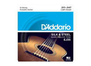 D'Addario Silk & Steel Acoustic Guitar