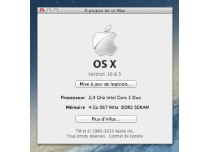 Apple iMac 20 pouces Core 2 Duo 2,4 gHz  (49784)