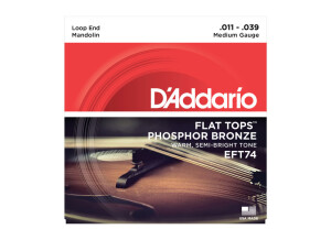 D'Addario Flat Tops Phosphor Bronze Wound Mandolin