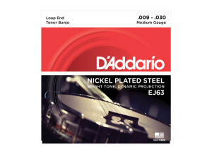 D'Addario Nickel Plated Steel Wound Banjo