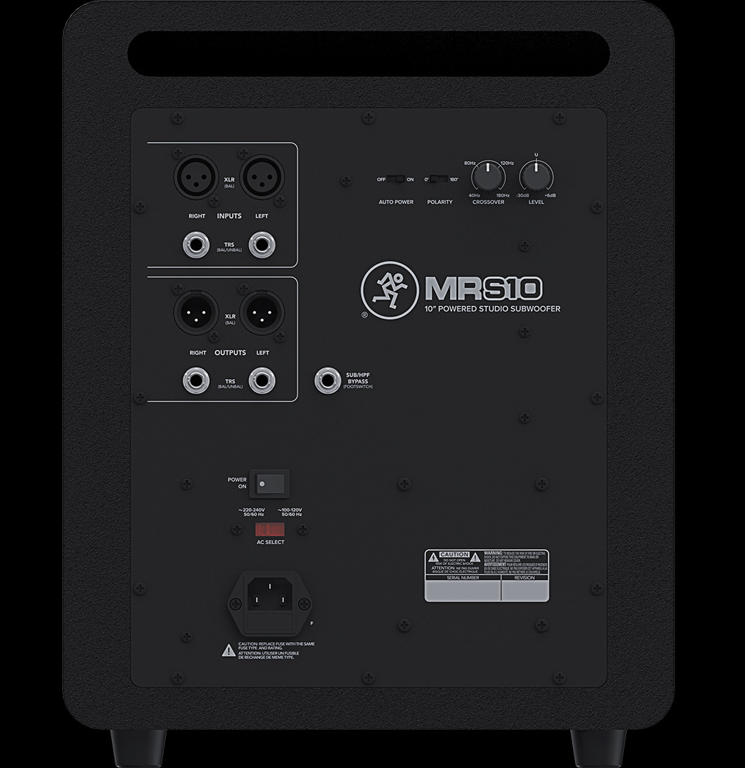 Mackie MRS10 : mrs10 rear rev100