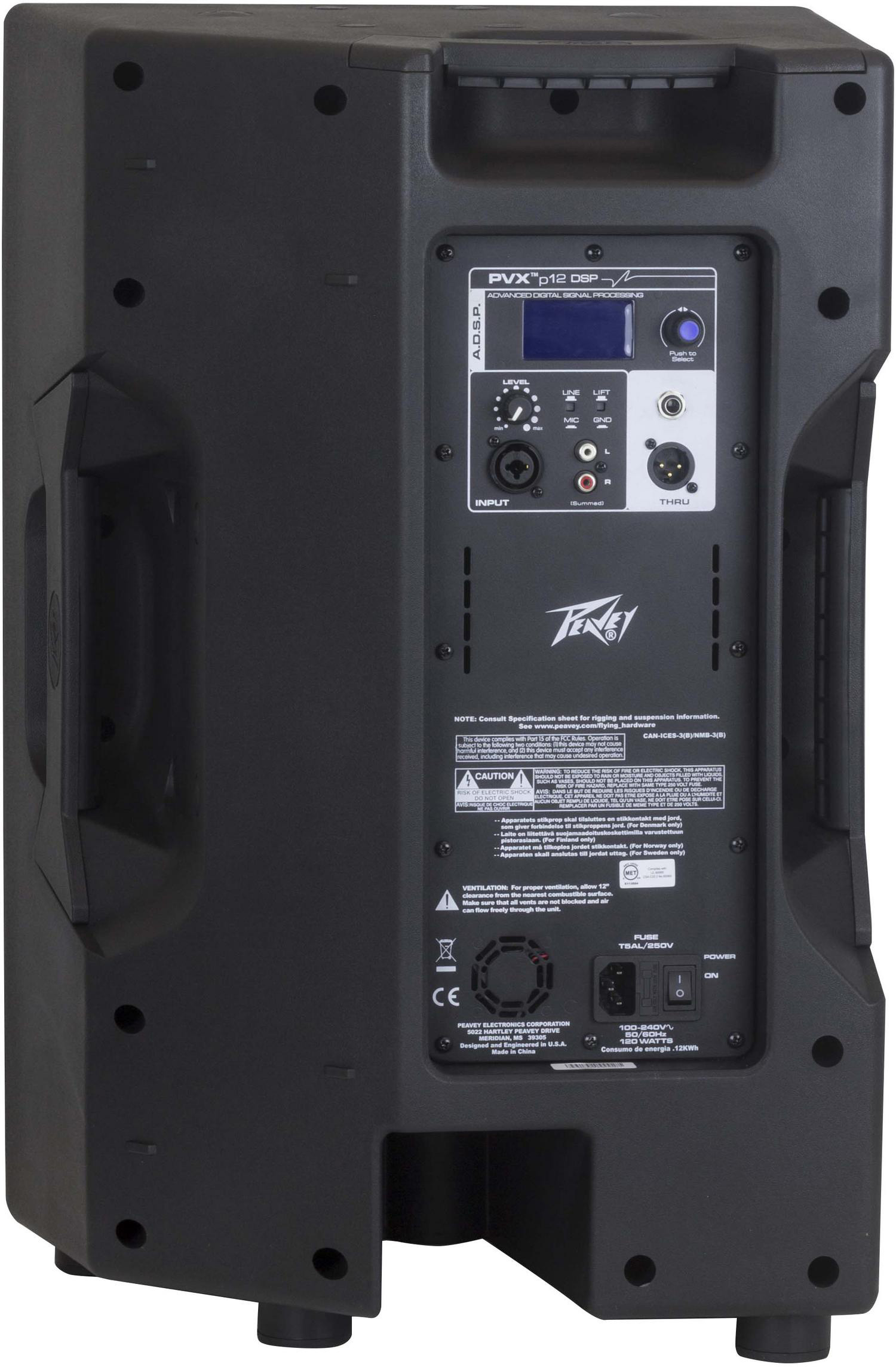 Peavey PVXp 12 DSP : Peavey PVXp12 DSP Rear