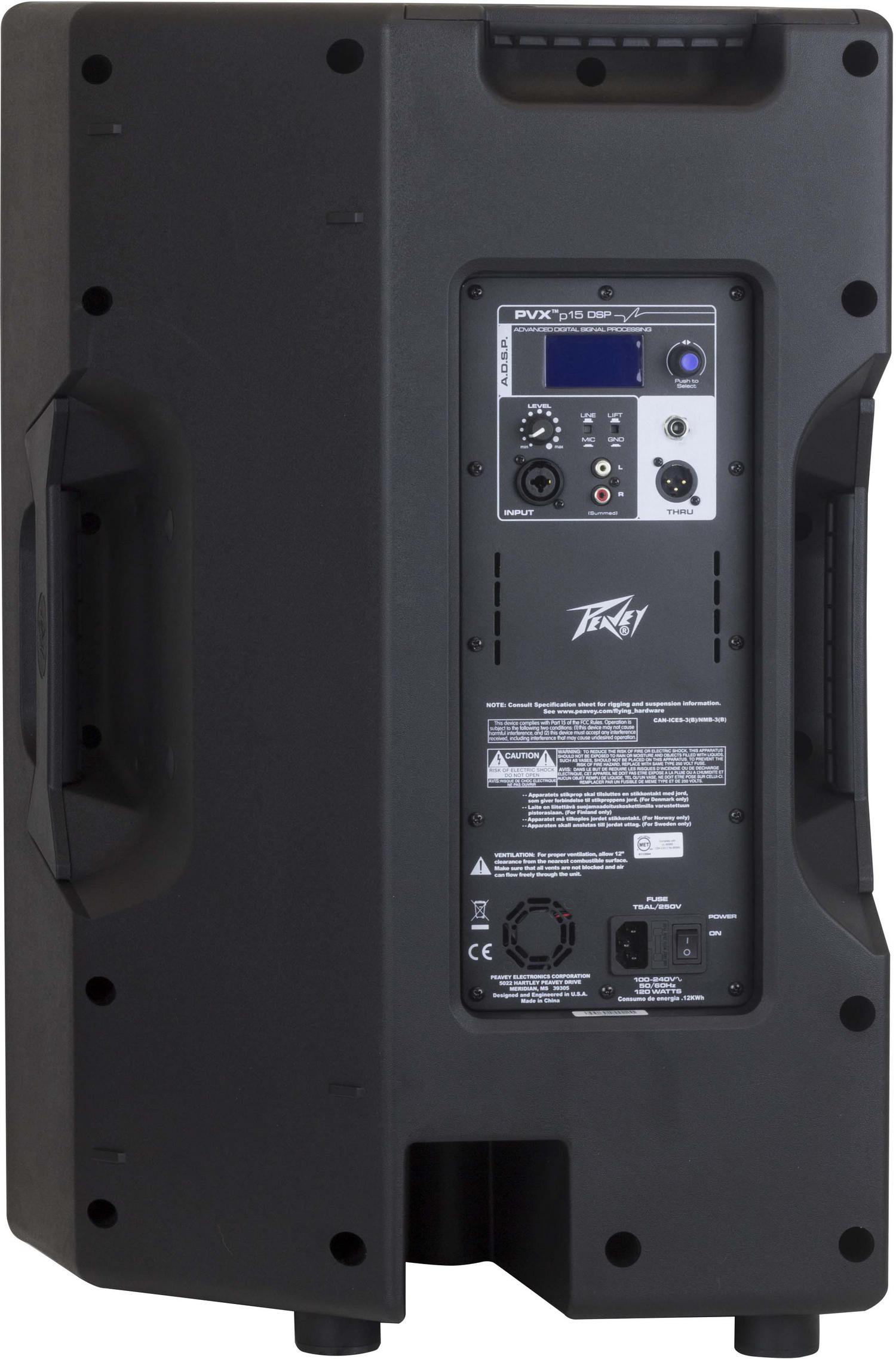 Peavey PVXp 15 DSP : Peavey PVXp15 DSP Rear