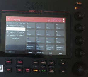 Akai MPC Live : new song Akai MPC Live : new song