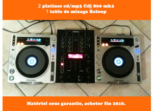 Pioneer 2 CDJ 800MK2 + DJM400