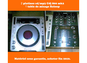Pioneer 2 CDJ 800MK2 + DJM400