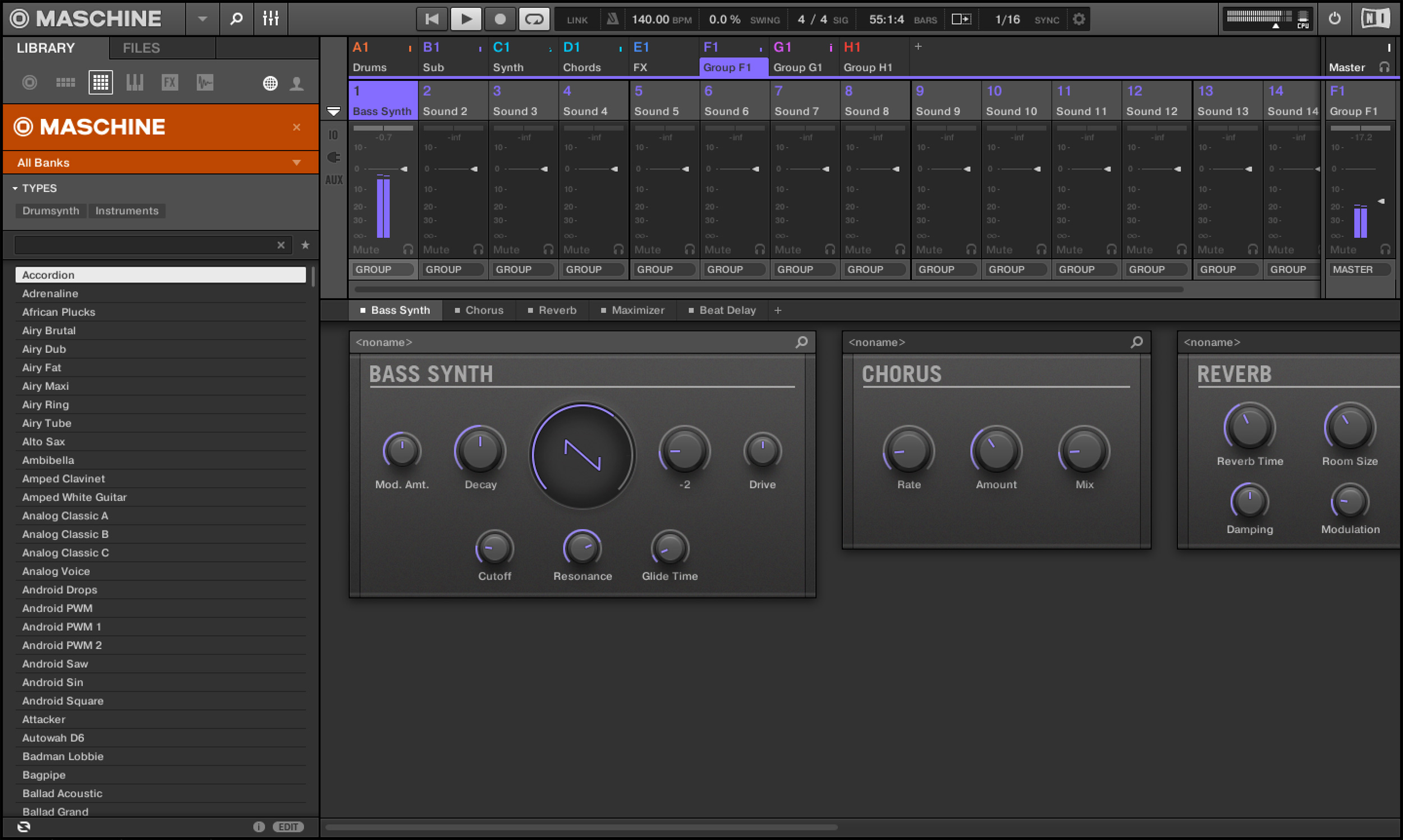 Maschine 2 Bass Synth